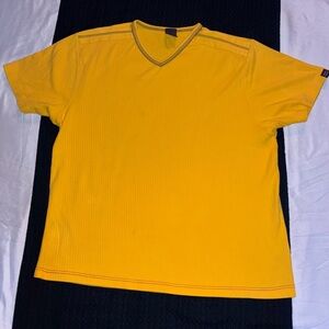 Tommy Hilfiger Yellow and Navy T-Shirt